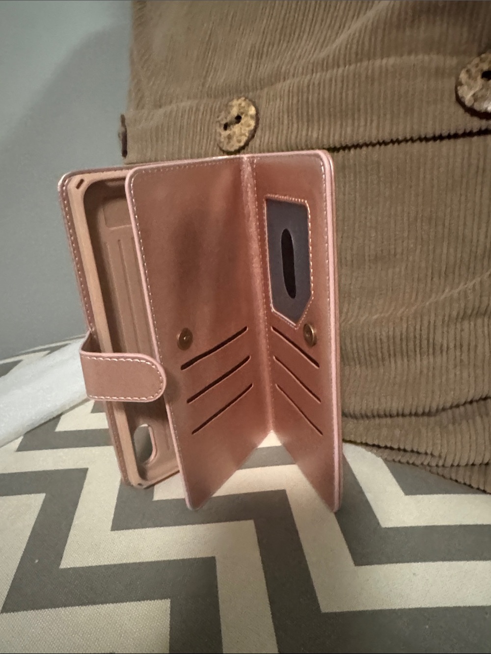 ***2/$15*** Rose Gold Flip Wallet Phone Case with Camera Cutout